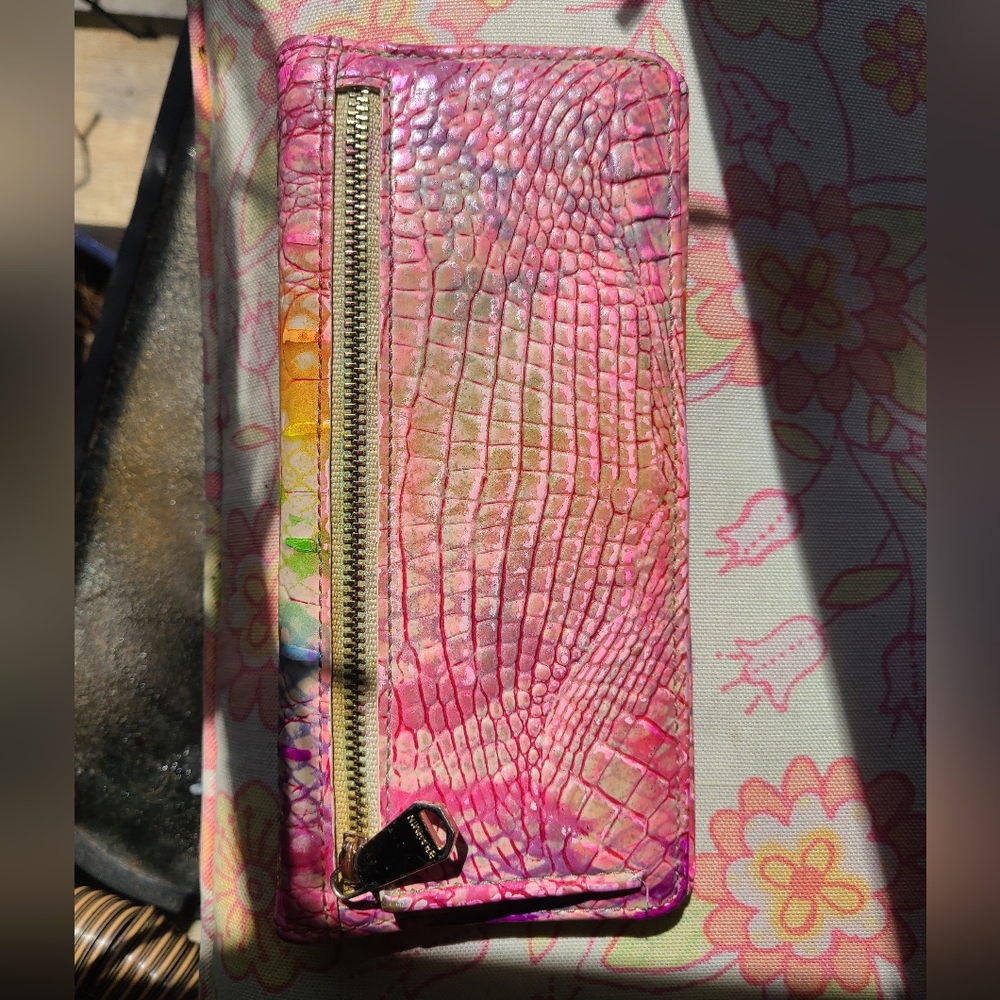 Brahmin Rainbow Optimism Melbourne Ombre Duxbury Large Satchel Pristine &wallet - Picture 12 of 16